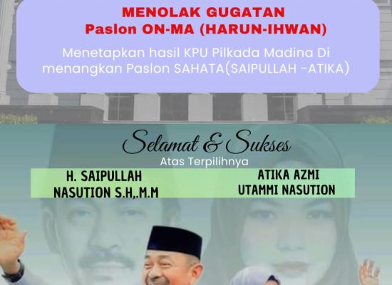 MK Putuskan SAHATA Menang