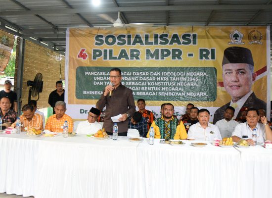 Kunker Komisi V, Ijeck Sampaikan 4 Pilar Kebangsaan di Desa Karang Tengah Sergei