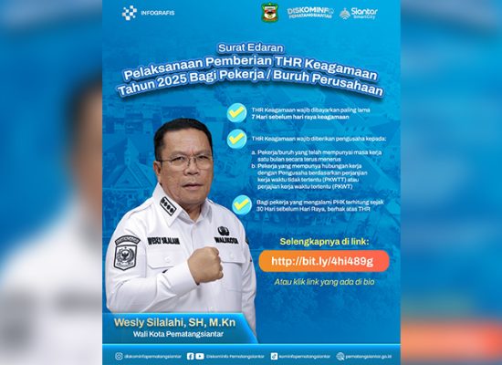 Wesly Imbau Perusahaan Bayar THR Pekerja: Disnaker Buka Posko Pengaduan