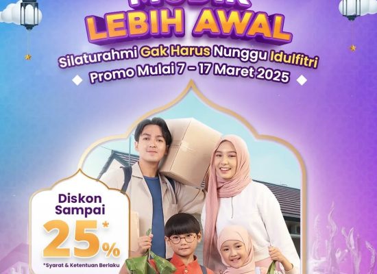 Mudik Lebih Awal, KAI Sumut Hadirkan Promo Diskon Tiket hingga 25% untuk Perjalanan 7-17 Maret 2025