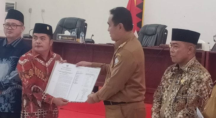 Wakil Bupati Yusuf Nache Hadiri Paripurna DPRD LKPJ Bupati Nias Selatan TA. 2024