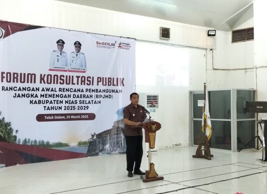Wabup Nisel Buka Forum Konsultasi Publik Rancangan Awal RPJMD 2025–2029