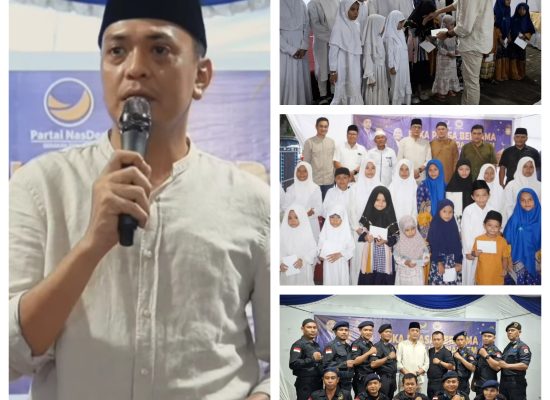 Perkuat Silaturahmi, Defri Noval Pasaribu Bersama Garda Pemuda NasDem Sumut Gelar Buka Puasa dan Santuni Anak Yatim
