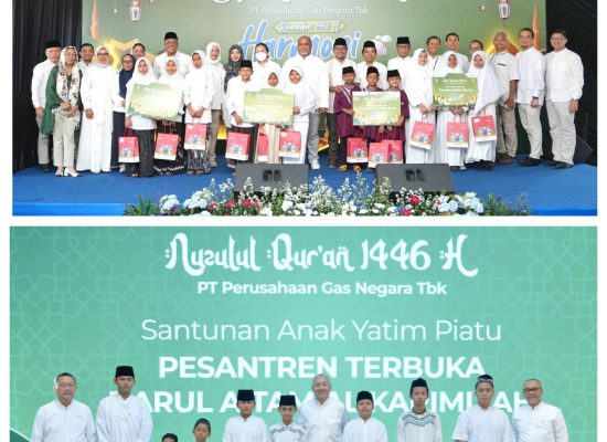 PGN Beri Santunan CSR 10.541 Anak Yatim di Bulan Suci Ramadhan 1446 H