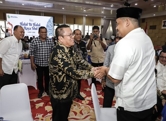Wesly Hadiri Open House Idul Fitri Gubernur Sumut
