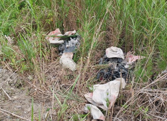 Ditemukan Dua Unit Mesin Mobil di Depan Kantor Dinkes Nias Selatan