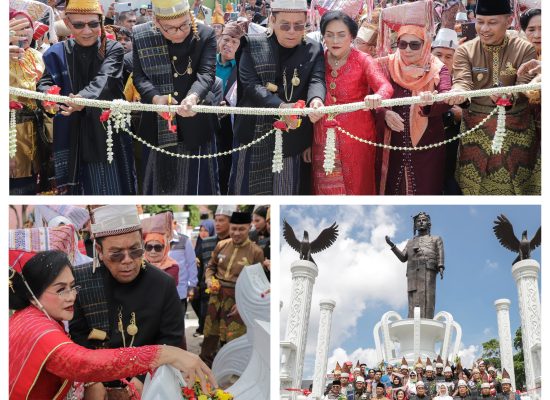 Resmikan Monumen Raja Sang Naualuh Damanik, Wesly : Wujud Kepedulian Pemko Pematangsiantar terhadap Kearifan Lokal Sejarah dan Budaya