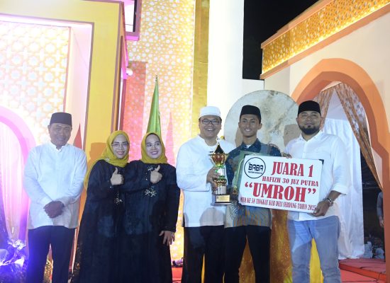 MTQ ke-58 Berlangsung Sukses, Kecamatan Tanjung Morawa Raih Juara Umum