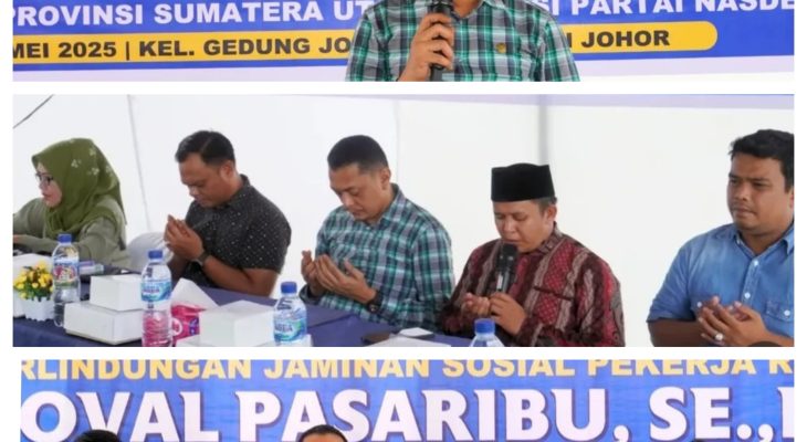 Gelar Sosper, Defri Noval Pasaribu Bahas Perlindungan Jaminan Sosial Pekerja Rentan di Dua Kecamatan