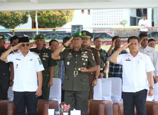 Wesly Diwakili Junaedi Sitanggang Hadiri Sertijab Danyon 122/TS, dari Diki Apriyadi kepada Wahidin Sobar
