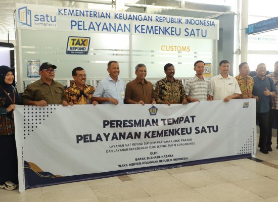 Peresmian Layanan Bersama Kemenkeu Satu di Bandara Kualanamu: Satu Pintu Pelayanan Pajak dan Bea Cukai