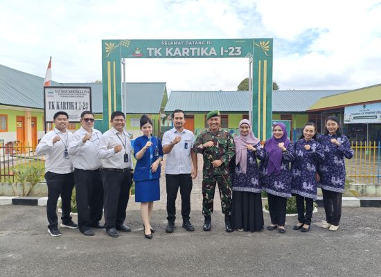 BRI Cabang Medan Gatot Subroto Melalui Program BRI Peduli TJSL, Renovasi Sekolah TK Kartika Yonzipur 1 Dhira Dharma