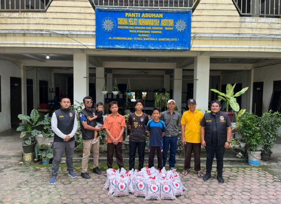 Peringatan HUT Ke-5, Tim Cobra Polres Siantar Bakti Sosial di Panti Asuhan Taruna Melati