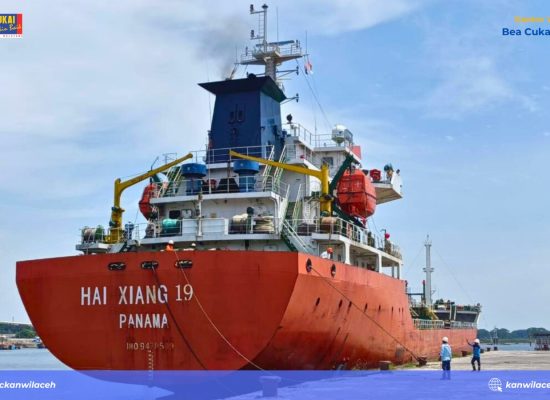 Bea Cukai Fasilitasi Ekspor Perdana CPO PT. Agro Murni dari Krueng Geukueh