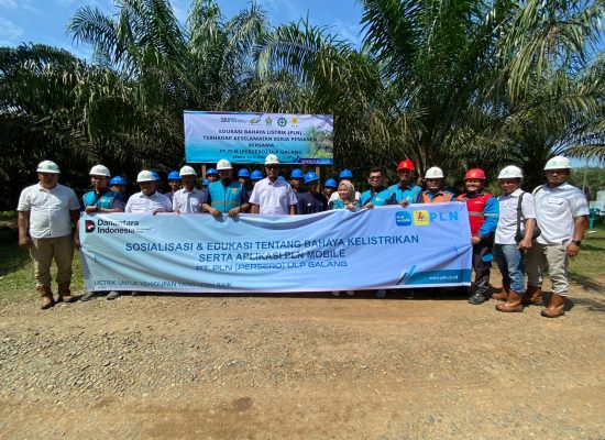 Tingkatkan Keselamatan Kerja, PLN Hadir untuk Rakyat melalui Edukasi Bahaya Listrik Saat Panen Sawit