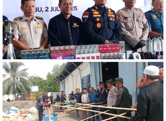 Dukung Asta Cita Presiden, Bea Cukai Teluk Nibung Musnahkan BMMN Hasil Penindakan