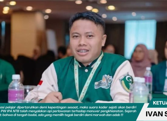 PW IPA NTB : Kudeta Organisasi Gagal Total ! Tidak Mencerminkan Karakter Kader IPA