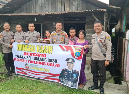 Peduli Antar Sesama, Polres Tanjungbalai Laksanakan Kegiatan Minggu Kasih
