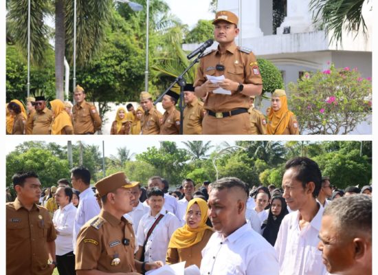 Wali Kota Tanjungbalai Pimpin Apel Gabungan dan Validasi Eksisting Tenaga Non ASN Database