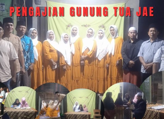 Meskipun Hujan, Rutinitas Pengajian Malam Selasa Di Gunung Tua Jae Tetap Digelar
