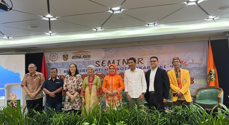 Seminar Membaca Ulang Jakarta: Menyatukan Gagasan dan Menjalin Sinergi Untuk Menyongsong  Transformasi Kota Jakarta