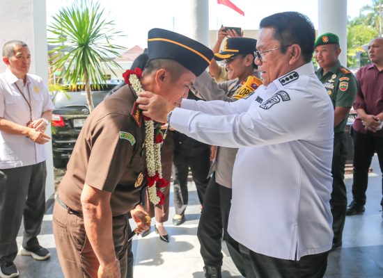 Wesly Bersama Forkopimda Sambut Erwin Purba, Kajari Pematangsiantar yang Baru