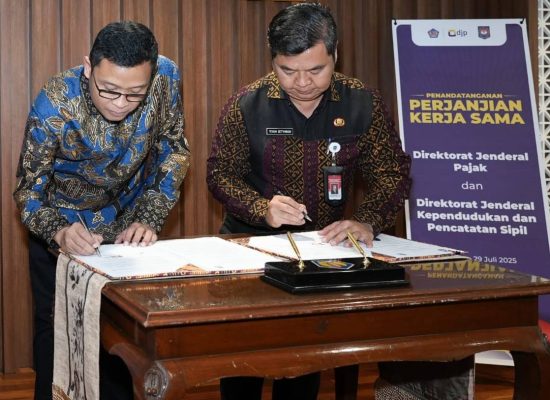 DJP dan Dukcapil Teken Kerja Sama Pemanfaatan Data Kependudukan untuk Perkuat Reformasi Perpajakan