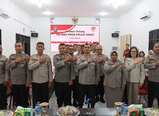 Polres Tanjungbalai Menerima Kunjungan dari Tim Birorena Polda Sumut