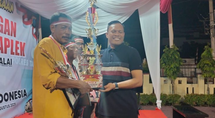 Meriahkan Kemerdekaan RI Ke 80, Polres Tanjungbalai Gelar Turnamen Dam Batu