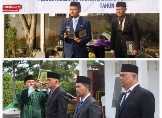 Wali Kota Tanjungbalai Lantik Pejabat Tinggi Pratama dan Pejabat Administrator