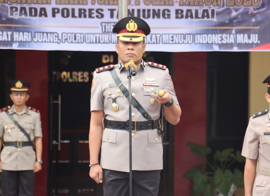 Polres Tanjungbalai Gelar Upacara Hari Juang Polri 2025, Kapolres Ajak Personel Tingkatkan Pengabdian