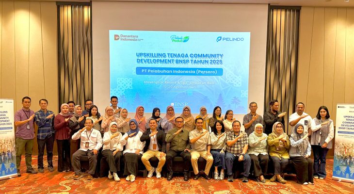 Pelindo Regional 1 Hadiri Pelatihan Upskilling Community Development Bersertifikasi BNSP