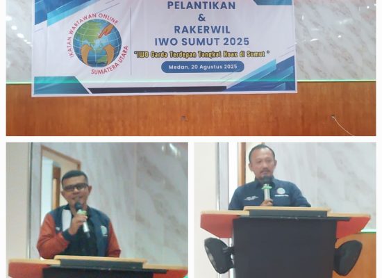 IWO SUMUT Gelar Pelantikan Dan Rakerwil, Amri Abdi : Buat Apa Anggota Banyak Kalau Hanya Menyomak, Lebih Baik Sedikit Tapi Eksis