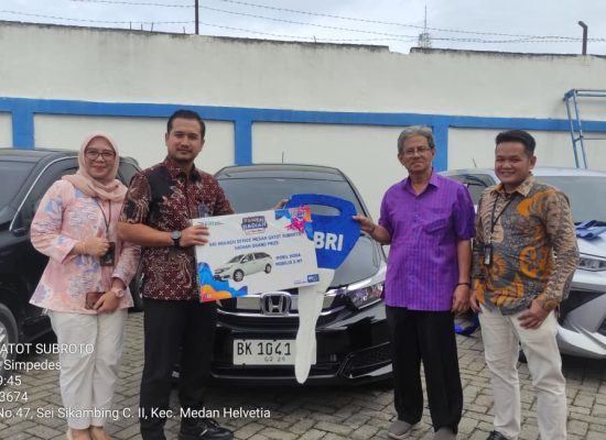 BRI Medan Gatot Subroto Umumkan Pemenang Panen Hadiah Undian Simpedes, Nasabah Dapat Kejutan Mobilio
