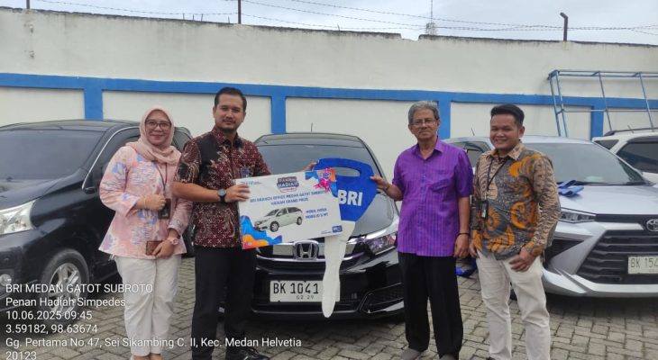 BRI Medan Gatot Subroto Umumkan Pemenang Panen Hadiah Undian Simpedes, Nasabah Dapat Kejutan Mobilio