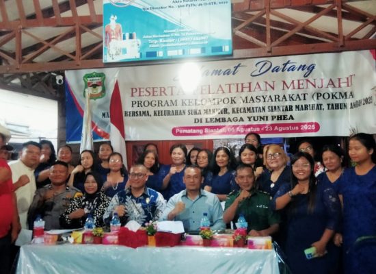 Kerjasama Pokmas Makmur Bersama Dengan LPK Yuni Phea, 15 Hari Lakukan Pelatihan, Peserta Pakai Baju Hasil Jahitan Sendiri