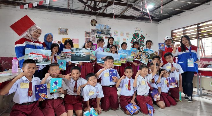 Ratusan Siswa SD di Medan Helvetia Antusias Sambut Pertamina Energi Negeri (PEN) 8.0