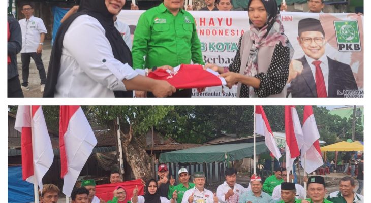 Sambut HUT ke-80 RI, DPC PKB Kota Medan Bagikan 2.000 Bendera Merah Putih kepada Masyarakat