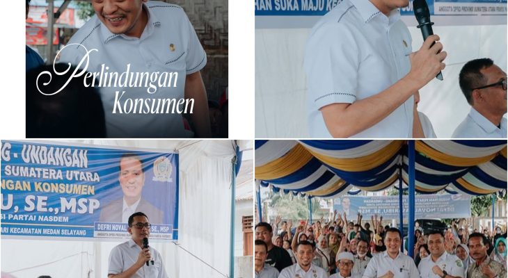 Sekretaris Komisi D DPRD Sumut, Defri Noval Pasaribu Sosialisasikan Ranperda Perlindungan Konsumen di Medan Selayang