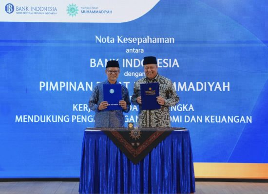 Bank Indonesia dan PP Muhammadiyah Tandatangani Nota Kesepahaman Perkuat Ekonomi Syariah di Indonesia