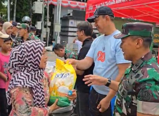 BULOG dan TNI Gelar Pasar Murah di Jakarta Pusat, Lima Ton Beras SPHP Disalurkan