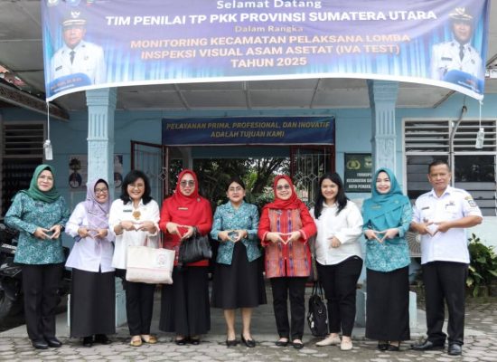 Ny Liswati Hadiri Monitoring Lomba IVA Test Tingkat Provinsi Sumut di Kecamatan Siantar Barat