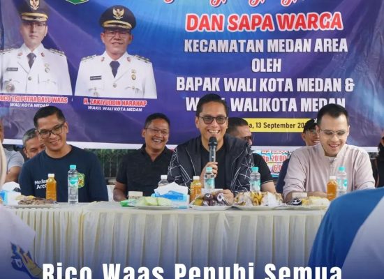 Ratusan Warga Antusias Sambut Wali Kota Medan Rico Waas di Medan Area, Serap Aspirasi Lewat Program Sapa Warga