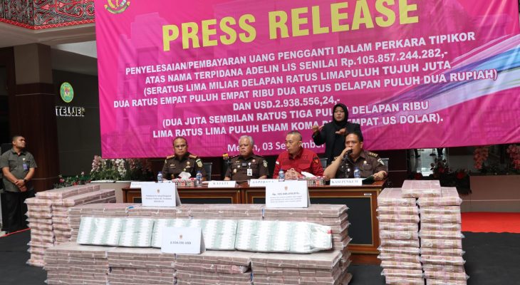 Kajati Sumut Dr.Harli Siregar : Wujud Upaya Maksimal Kejaksaan Untuk Memulihkan Kerugian Keuangan Negara