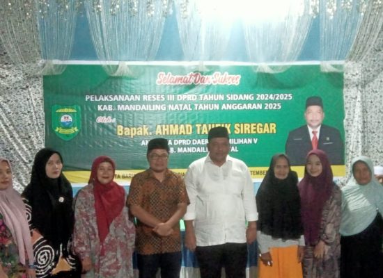 Ahmad Taufik Siregar Gelar Reses ke-III Tahun Sidang 2024/2025 di Kecamatan Siabu