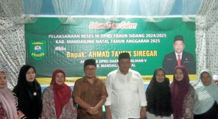 Ahmad Taufik Siregar Gelar Reses ke-III Tahun Sidang 2024/2025 di Kecamatan Siabu