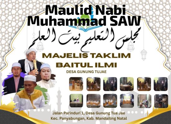 Meriah, Majelis Taklim Baitul Ilmi Gelar Peringatan Maulid Nabi Muhammad SAW di Desa Gunung Tua Jae
