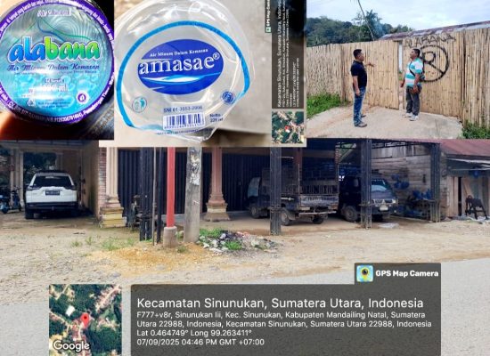 Dua Perusahaan Air Minum di Madina Diduga Tak Kantongi Izin Edar BPOM, Pemilik Bungkam Saat Dikonfirmasi