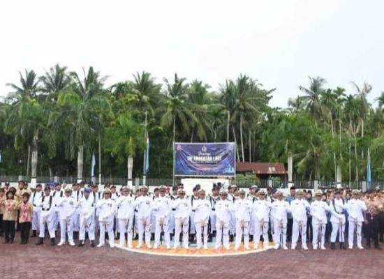 Upacara HUT ke-80 TNI AL di Lanal TBA, Momentum Perkuat Semangat Pengabdian