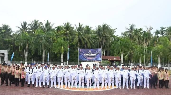 Upacara HUT ke-80 TNI AL di Lanal TBA, Momentum Perkuat Semangat Pengabdian